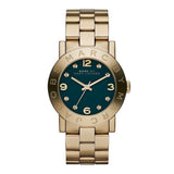  Shop Authentic Marc Jacobs Amy Green Dial Gold Steel Strap Watch for Women - MBM8619 - Luxxuri