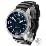  Shop Authentic IWC Aquatimer Automatic 2000 Black Dial Black Rubber Strap Watch for Men - IW358002 - Luxxuri