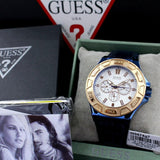  Shop Authentic Guess Force Multi Function White Dial Blue Leather Strap Watch For Men - W0674G7 - Luxxuri