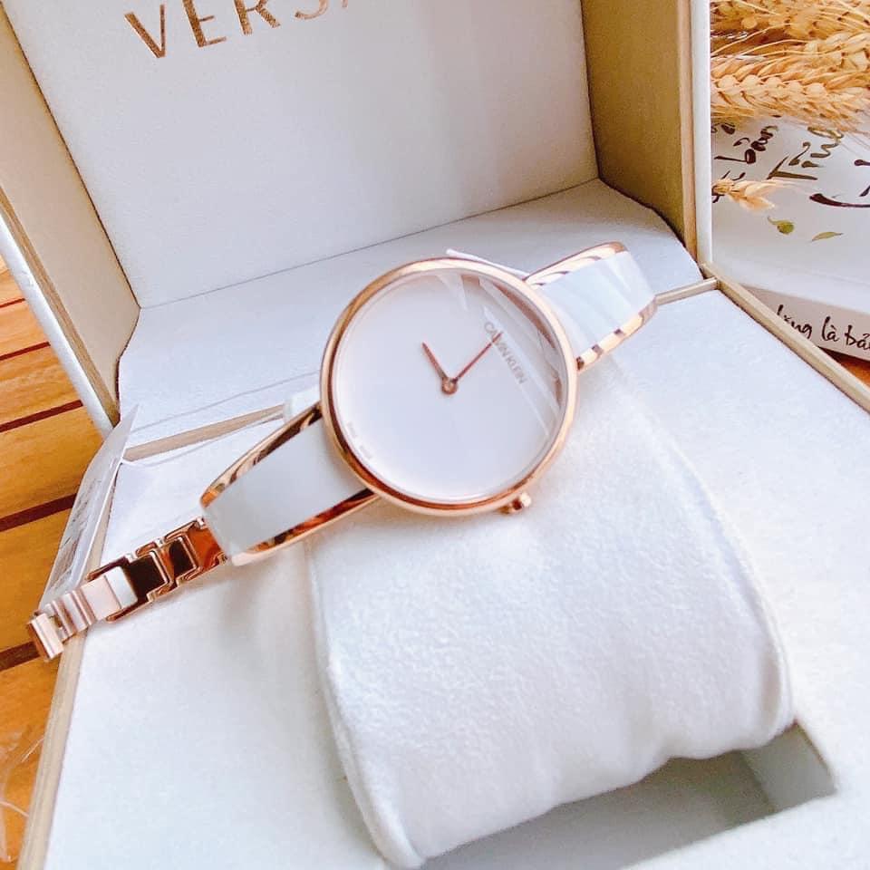  Shop Authentic Calvin Klein Seduce White Dial Two Tone Steel Strap Watch for Women - K4E2N616 - Luxxuri