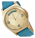  Shop Authentic Marc Jacobs Baby Dave Gold Dial Blue Leather Strap Watch for Women - MBM1263 - Luxxuri