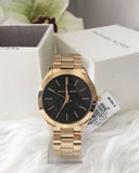  Shop Authentic Michael Kors Runway Black Dial Gold Steel Strap Watch for Women - MK3478 - Luxxuri