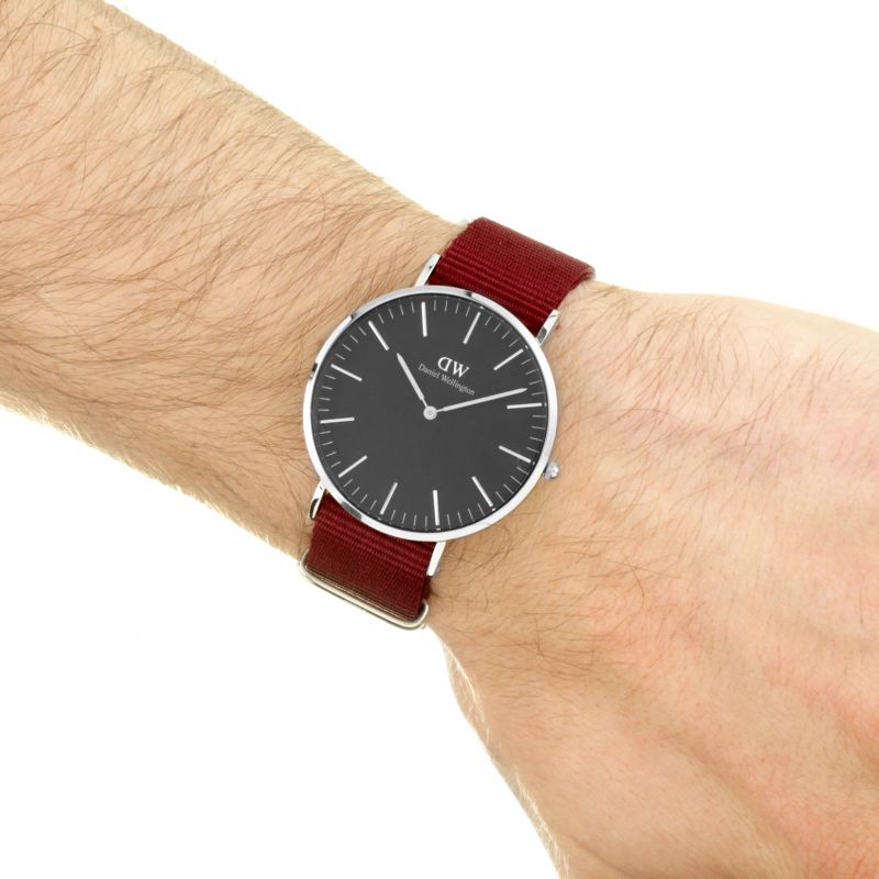  Shop Authentic Daniel Wellington Classic Roselyn Black Dial Red NATO Strap Dial Watch For Women - DW00100270 - Luxxuri