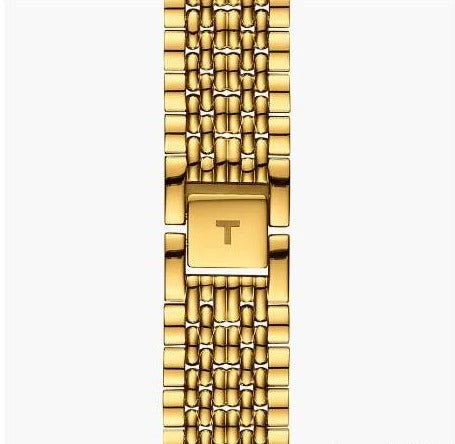  Shop Authentic Tissot T Classic Everytime Medium Gold Dial Gold Mesh Bracelet Watch For Men - T109.410.33.021.00 - Luxxuri