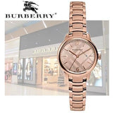  Shop Authentic Burberry The Classic Rose Gold Dial Rose Gold Steel Strap Watch for Women - BU10116 - Luxxuri