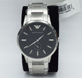  Shop Authentic Emporio Armani Classic Quartz Black Dial Silver Steel Strap Watch For Men - AR9107 - Luxxuri