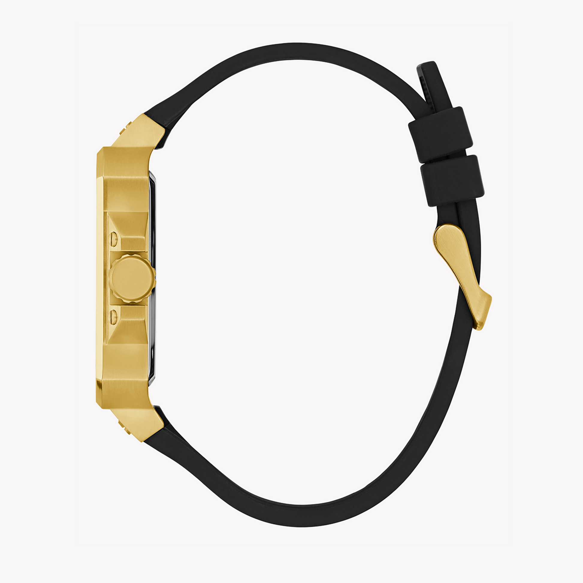  Shop Authentic Guess Asteria Multifunction Gold Dial Black Rubber Strap Watch For Women - GW0620L2 - Luxxuri