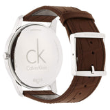  Shop Authentic Calvin Klein City Brown Dial Brown Leather Strap Watch for Men - K2G211GK - Luxxuri