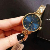  Shop Authentic Marc Jacobs Sally Blue Dial Gold Steel Strap Watch for Women - MBM3366 - Luxxuri