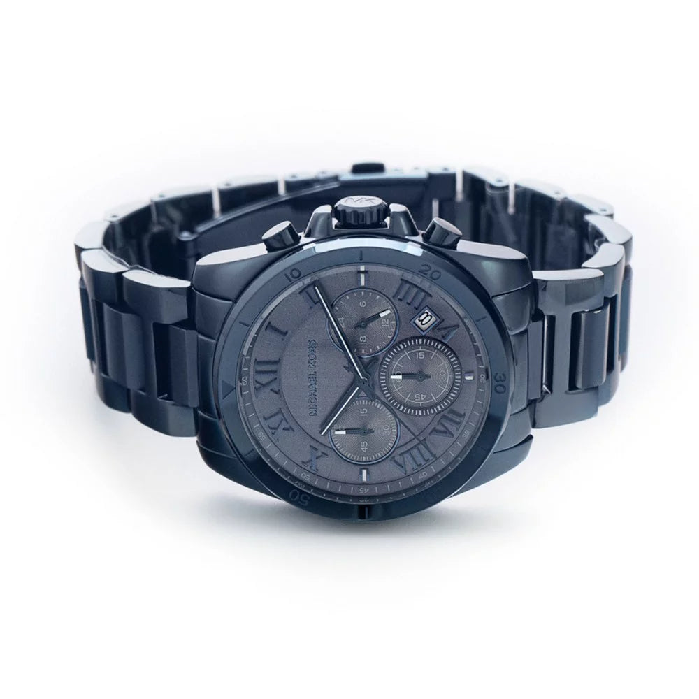  Shop Authentic Michael Kors Brecken Chronograph Quartz Blue Dial Blue Steel Strap Watch For Men - MK6361 - Luxxuri