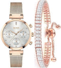  Shop Authentic Hugo Boss Flawless White Dial Gold Mesh Bracelet Watch for Women - 1502553 - Luxxuri