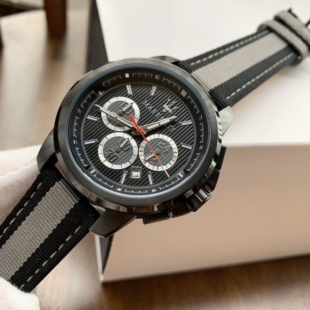  Shop Authentic Maserati Royale 44mm Black Dial Stainless Steel Fiber Strap Watch For Men - R8871637002 - Luxxuri