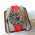  Shop Authentic Fossil Bannon Multifunction Black Dial Red Silicone Strap Watch for Men - BQ2499 - Luxxuri