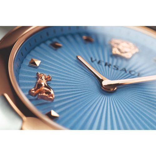  Shop Authentic Versace Audrey Quartz Blue Dial Two Tone Steel Strap Watch for Women - VELR00619 - Luxxuri