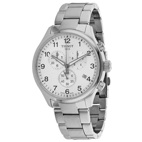  Shop Authentic Tissot Chrono XL Classic Silver Dial Silver Steel Strap Watch For Men - T116.617.11.037.00 - Luxxuri
