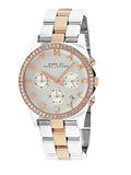  Shop Authentic Marc Jacobs Henry Chronograph Silver Dial Two Tone Steel Strap Watch for Women - MBM3106 - Luxxuri