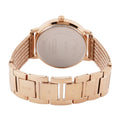 Guess Willow Crystal Blue Dial Rose Gold Mesh Bracelet Watch For Women - W0836L1