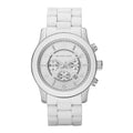  Shop Authentic Michael Kors Oversize White Dial White Steel Strap Watch for Men - MK8108 - Luxxuri