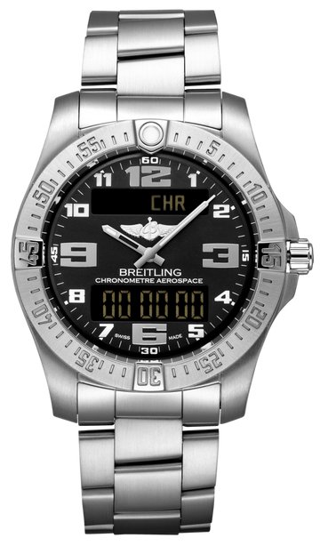  Shop Authentic Breitling Aerospace Evo Black Dial Silver Steel Strap Watch for Men - E79363101B1E1 - Luxxuri
