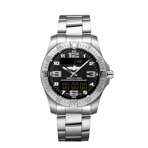  Shop Authentic Breitling Aerospace Evo Black Dial Silver Steel Strap Watch for Men - E79363101B1E1 - Luxxuri