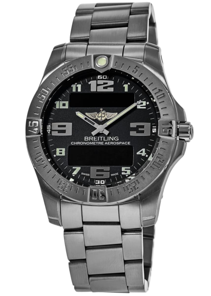  Shop Authentic Breitling Aerospace Evo Black Dial Silver Steel Strap Watch for Men - E79363101B1E1 - Luxxuri