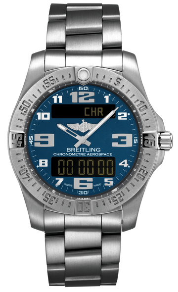  Shop Authentic Breitling Aerospace Evo Blue Dial Silver Steel Strap Watch for Men - E79363101C1E1 - Luxxuri