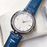  Shop Authentic Versace Olympo Gleam White Dial Green Leather Strap Watch for Women - VAN020016 - Luxxuri