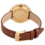  Shop Authentic Swarovski Crystalline Pure White Dial Brown Leather Strap Watch for Women - 5275040 - Luxxuri