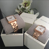  Shop Authentic Michael Kors Lake Quartz White Dial Rose Gold Steel Strap Watch For Women - MK3645 - Luxxuri