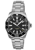  Shop Authentic Tag Heuer Aquaracer Black Dial Silver Steel Strap Watch for Men - WAY111A.BA0928 - Luxxuri