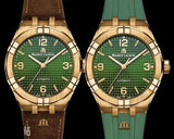  Shop Authentic Maurice Lacroix Aikon Automatic Green Dial Brown Leather Strap Watch For Men - AI6008-BRZ0B-630-M - Luxxuri