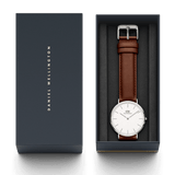  Shop Authentic Daniel Wellington St Mawes White Dial Brown Leather Strap Watch For Men - DW00100052 - Luxxuri
