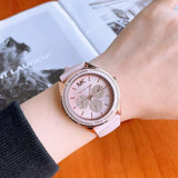  Shop Authentic Michael Kors Quartz Pink Dial Pink Silicone Strap Watch For Women - MK6946 - Luxxuri