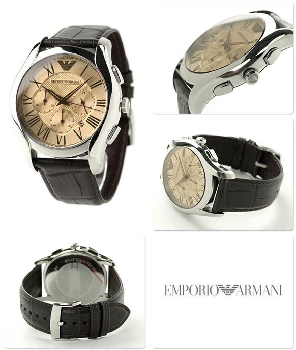  Shop Authentic Emporio Armani Valente Chronograph Brown Dial Brown Leather Strap Watch For Men - AR1785 - Luxxuri