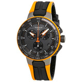 Shop Authentic Tissot T Race Cycling Chronograph Black Dial Two Tone Rubber Strap Watch For Men - T111.417.37.441.04 - Luxxuri