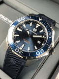 Shop Authentic Tag Heuer Aquaracer Quartz Blue Dial Blue Rubber Strap Watch for Men - WAY101C.FT6153 - Luxxuri
