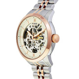  Shop Authentic Fossil Townsman Automatic Skeleton White Dial Two Tone Steel Strap Watch for Men - ME3075 - Luxxuri
