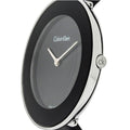  Shop Authentic Calvin Klein Chic Black Dial Black Leather Strap Watch for Women - K7N23CB1 - Luxxuri