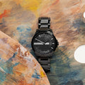  Shop Authentic Armani Exchange Hampton Black Dial Black Steel Strap Watch For Men - AX7101 - Luxxuri