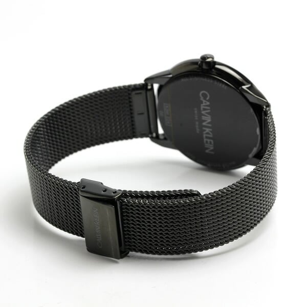  Shop Authentic Calvin Klein Minimal Black Dial Black Mesh Bracelet Watch for Women - K3M224X1 - Luxxuri