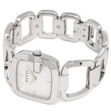  Shop Authentic Gucci G-Class Mother of Pearl Dial Silver Steel Strap Watch For Women - YA125404 - Luxxuri
