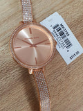  Shop Authentic Michael Kors Jaryn Quartz Rose Gold Dial Rose Gold Steel Strap Watch For Women - MK3785 - Luxxuri