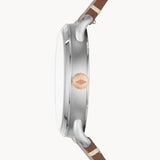  Shop Authentic Fossil Commuter Grey Dial Brown Leather Strap Watch for Men - FS5417 - Luxxuri