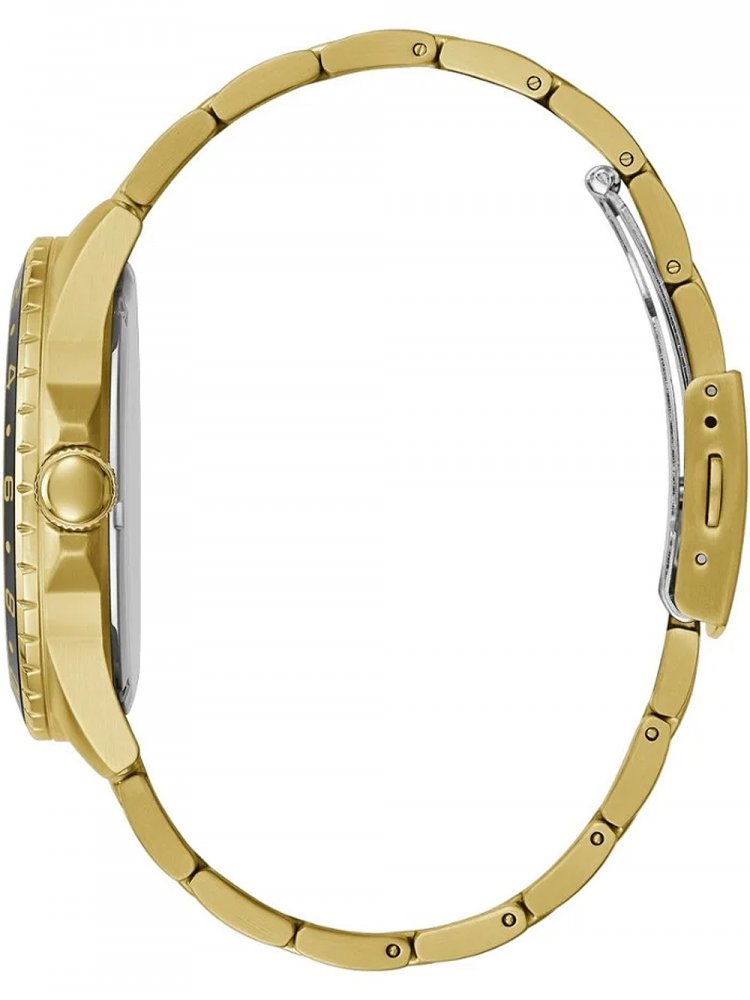  Shop Authentic Guess Axle Multifunction Black Dial Gold Steel Strap Watch For Men - GW0488G2 - Luxxuri