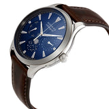  Shop Authentic Movado Heritage Moonphase Blue Dial Brown Leather Strap Watch For Women - 3650009 - Luxxuri