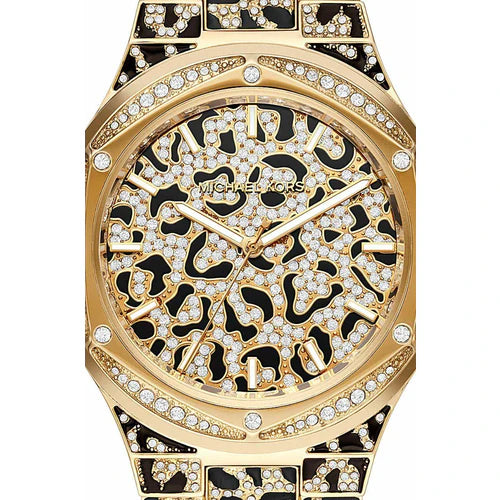  Shop Authentic Michael Kors Lennox Three Hand Crystals Gold Dial Two Tone Steel Strap Watch For Women - MK7284 - Luxxuri