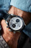  Shop Authentic Tag Heuer Autavia Chronometer Flyback Chronograph Silver Dial Black Leather Strap Watch for Men - CBE511B.FC8279 - Luxxuri