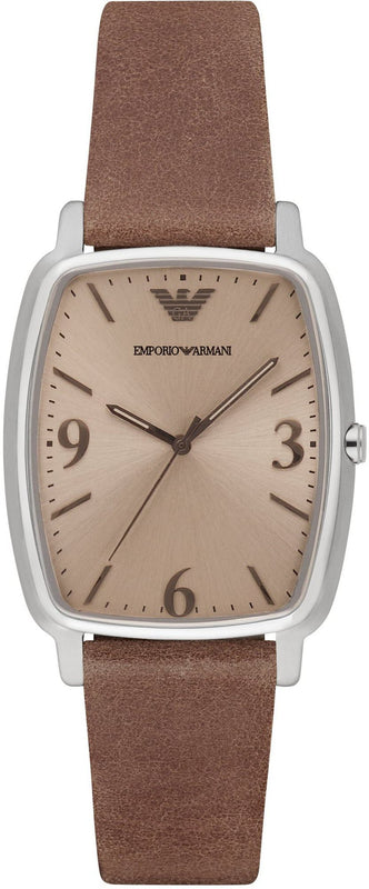  Shop Authentic Emporio Armani Epsilon Quartz Brown Dial Brown Leather Strap Watch For Men - AR2489 - Luxxuri