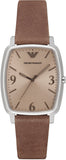  Shop Authentic Emporio Armani Epsilon Quartz Brown Dial Brown Leather Strap Watch For Men - AR2489 - Luxxuri