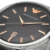  Shop Authentic Emporio Armani Renato Quartz Black Dial Silver Steel Strap Watch For Men - AR11179 - Luxxuri